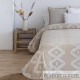 Colcha Jacquard Reversible Vejer Beige