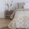 Colcha Jacquard Reversible Vejer Beige