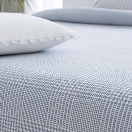 Colcha Jacquard Reversible Pinet Turquesa