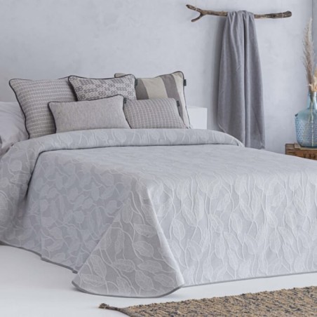 Colcha Jacquard Reversible Tous Gris