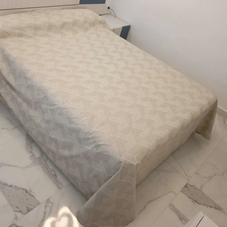 Colcha Verano Culla C401 Beige Royal Lateral