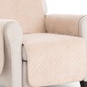 Cubre Sofá Acolchado Coral Antideslizante Beige