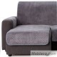 Cubre Chaise Longue Acolchado Coral Gris Izquierdo