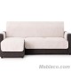 Cubre Chaise Longue Acolchado Coral Marfil Izquierdo