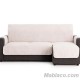 Cubre Chaise Longue Acolchado Coral Marfil Derecho