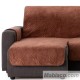 Cubre Chaise Longue Acolchado Coral Marrón Izquierdo