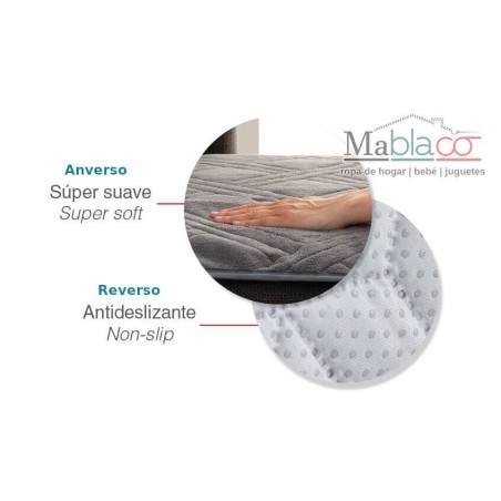 Detalle Tejido Coral y reverso antideslizante