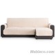 Cubre Chaise Longue Acolchado Pure Algodón Crudo Derecha