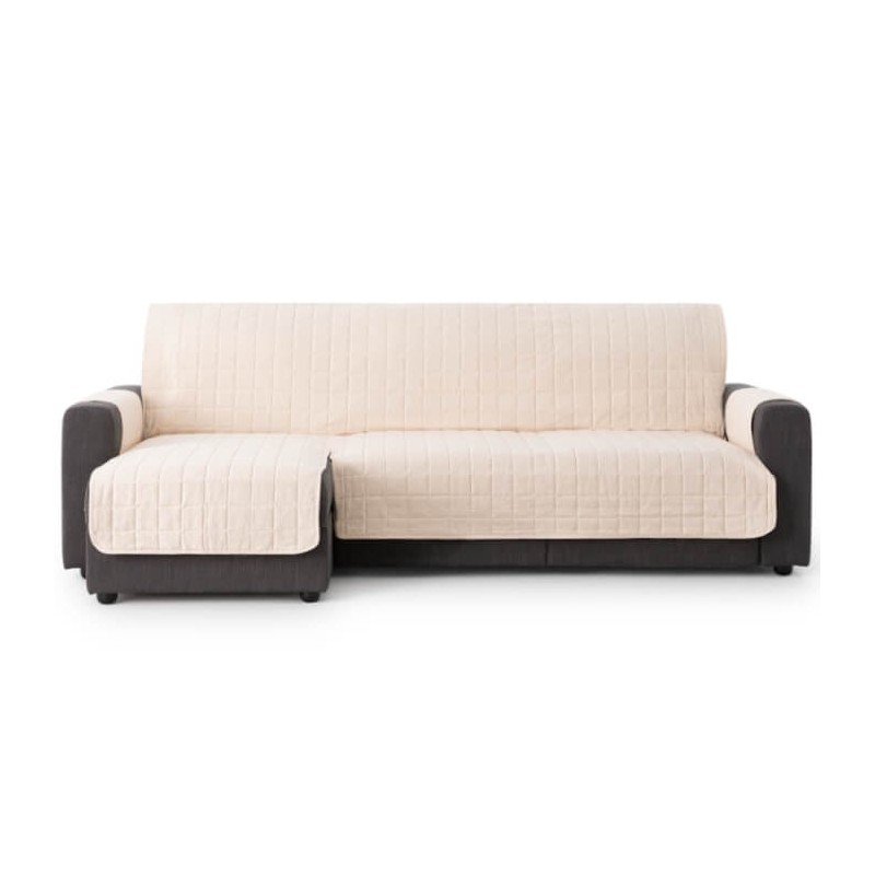 Cubre Chaise Longue Acolchado Pure Algodón Crudo Izquierda