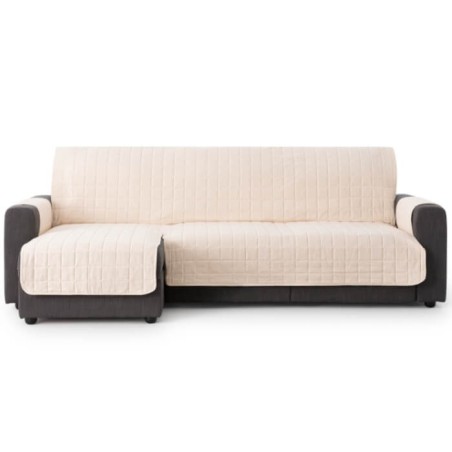 Cubre Chaise Longue Acolchado Pure Algodón Crudo Izquierda