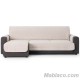 Cubre Chaise Longue Acolchado Pure Algodón Gris claro izquierda