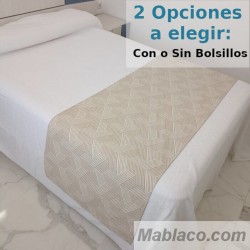 Camino de cama Culla C401 Beige 2 opciones a elegir