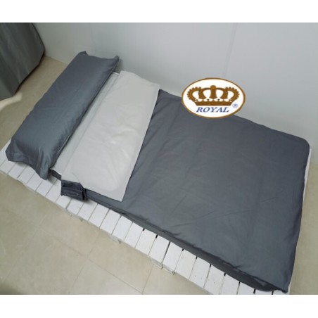 Lateral Saco Nórdico Liso Bicolor Antracita interior Perla Royal Fabricado a Media (Largos Especiales)