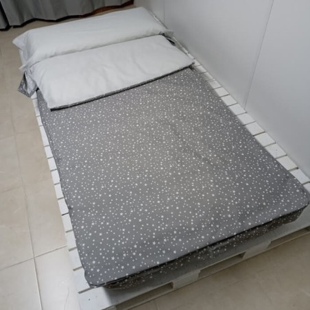 Saco Nórdico Nido Gris Royal con cremallera [Medidas Especiales (Personalizado)]