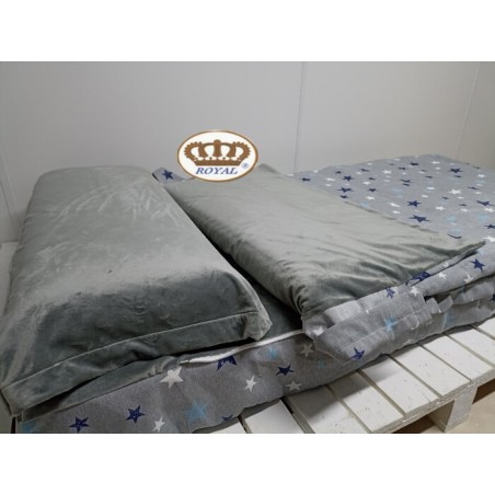 Lateral Saco Nórdico Coralina Invierno Cosmos Estrellas Royal con cremallera [Medidas Especiales (Personalizado)]