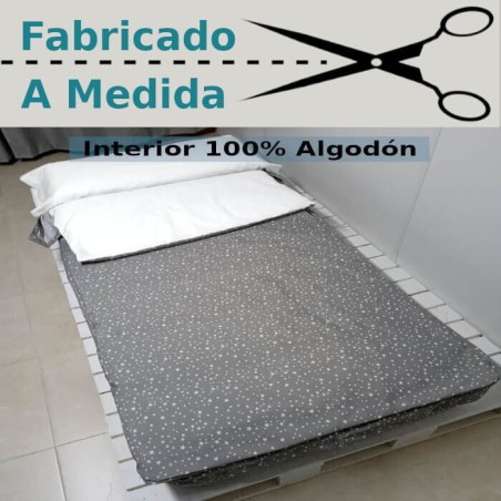 Saco Nórdico Nido Gris interior 100% Algodón 200 hilos Royal [Medidas Especiales (Personalizado)]