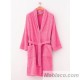Albornoz Adulto Liso 100% Algodón Paduana Fucsia