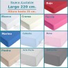 Sábana Bajera Largo Especial 220 cm. y altura hasta 35 cm. Royal en 10 colores a elegir Sábana Bajera Largo Especial 220 cm. y altura hasta 35 cm. Royal en 10 colores a elegir
