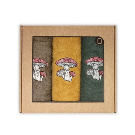 Paños de Cocina Champi Algodón 50x50 Pack 3