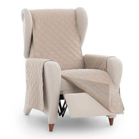 Cubre Sofá Acolchado Reversible Noruega Crudo 1 plaza