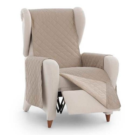 Cubre Sofá Acolchado Reversible Noruega Beige 1 plaza