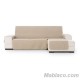 Cubre Chaise Longue Acolchado Reversible Noruega Crudo