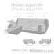 Medidas Cubre Chaise Longue Acolchado Reversible Noruega Mini