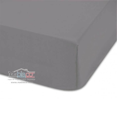 Color Antracita Sábana Bajera Lisa Cama Articulada Gemelar Forma H Largo 180 cm y altura hasta 25 cm.