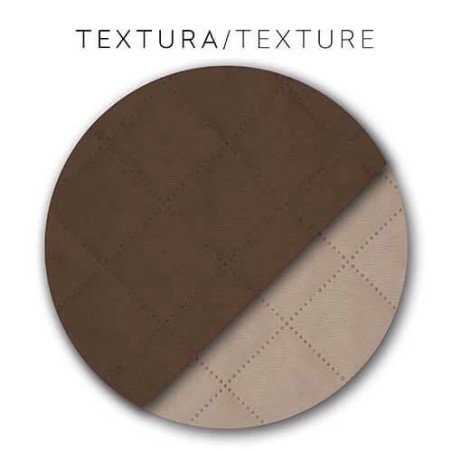 Detalle Tejido Noruega Reversible Marrón