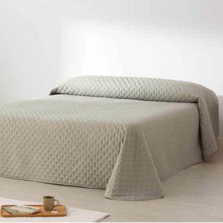 Colcha Bouti Reversible Liso Nature Lino- Marfil