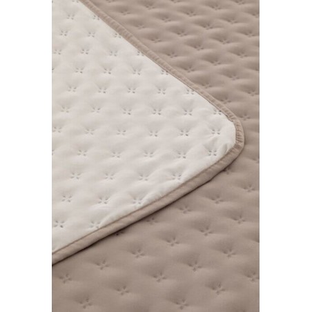 Colcha Bouti Reversible Liso Nature Lino- Marfil