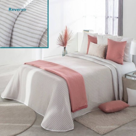 Colcha Jacquard Reversible Loke beig Reig Marti