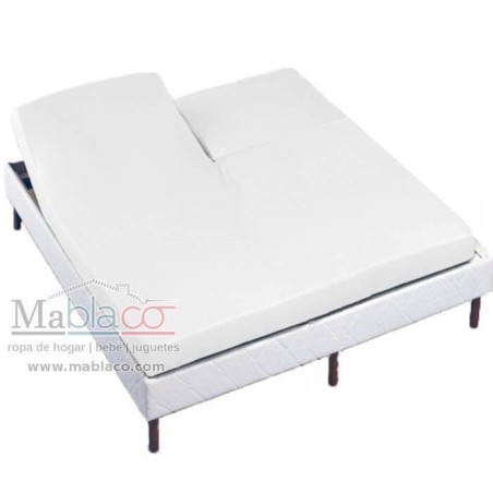 Sábana Bajera Color Blanca Lisa Cama Articulada Pantalón Forma V Largo 200 cm y altura hasta 30 cm Royal en 10 colores