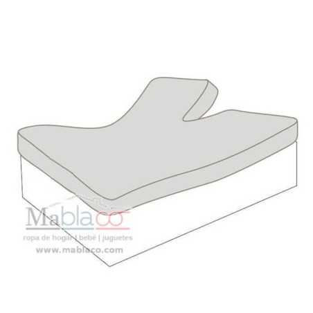  Sábana Bajera ajustable Lisa Cama Articulada Pantalón Forma V Largo 190 cm y altura hasta 30 cm Royal