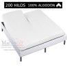 Sábana Bajera 100% Algodón 200 hilos Cama Articulada Patalón Forma V Largo 190 cm y altura hasta 25 cm Royal