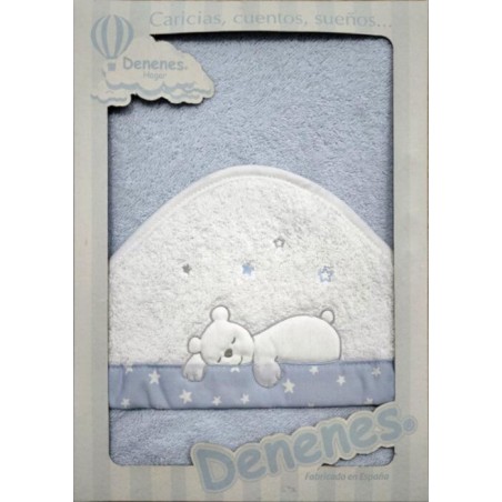 Capa de Baño Osito Durmiendo Azul