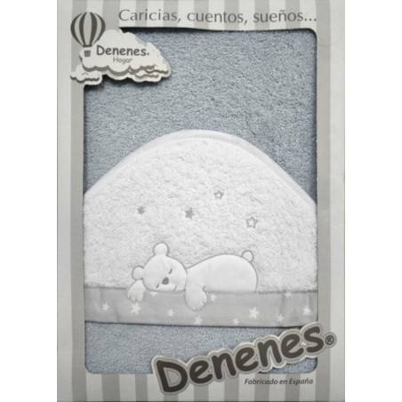 Capa de Baño Osito Durmiendo Gris