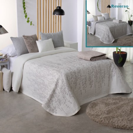 Colcha Jacquard Reversible Indra gris Reig Marti