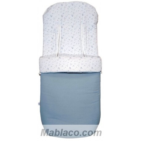 Saco para Sillas Paseo Universal Flor Abuelos Azul Denenes