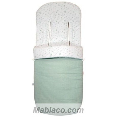 Saco para Sillas Paseo Universal Flor Abuelos Verde Denenes