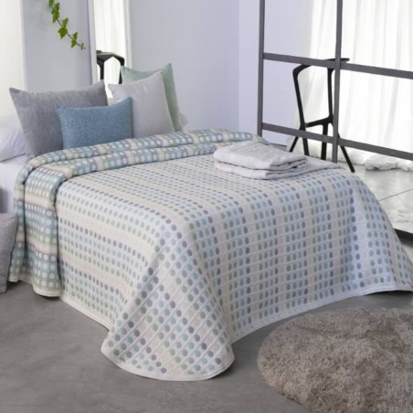 Colcha Jacquard Reversible Murray verde Reig Marti