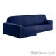 Funda Chaise Longue apoyabrazos largo Aquiles Izquierdo Azul