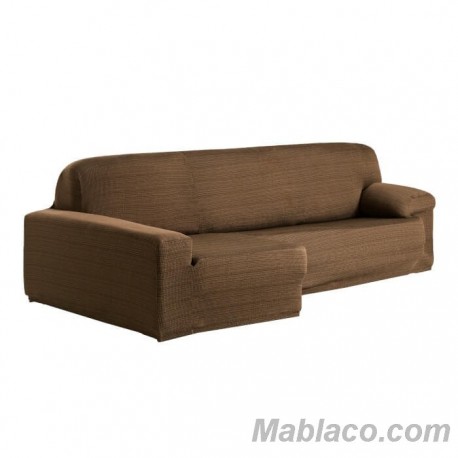 Funda Chaise Longue apoyabrazos largo Aquiles Izquierdo Chocolate