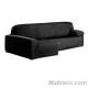 Funda Chaise Longue apoyabrazos largo Aquiles Izquierdo Gris oscuro