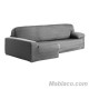 Funda Chaise Longue apoyabrazos largo Aquiles Izquierdo Gris