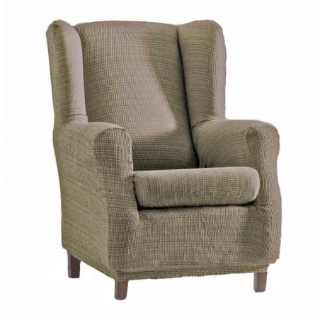 Funda de Sillón Orejero Elástica Aquiles Beige oscuro