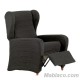 Funda de Sillón Relax Elástica Aquiles Gris Oscuro