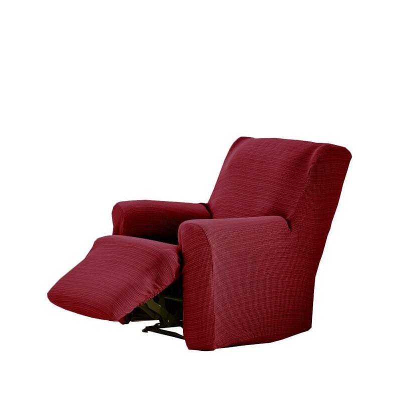 Funda de Sillón Relax Pies Juntos Elástica Aquiles Granate