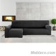 Funda Chaise Longue Ulises Izquierda Gris Oscuro