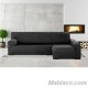 Funda Chaise Longue Ulises Derecha Gris oscuro